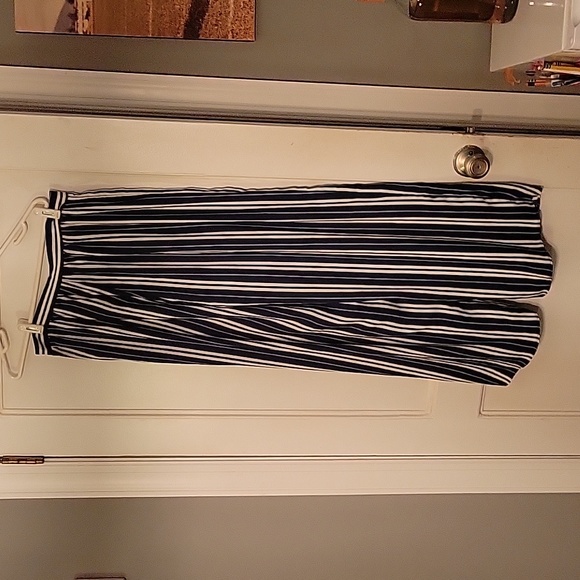 Show po striped open front flowy pants - Picture 3 of 11